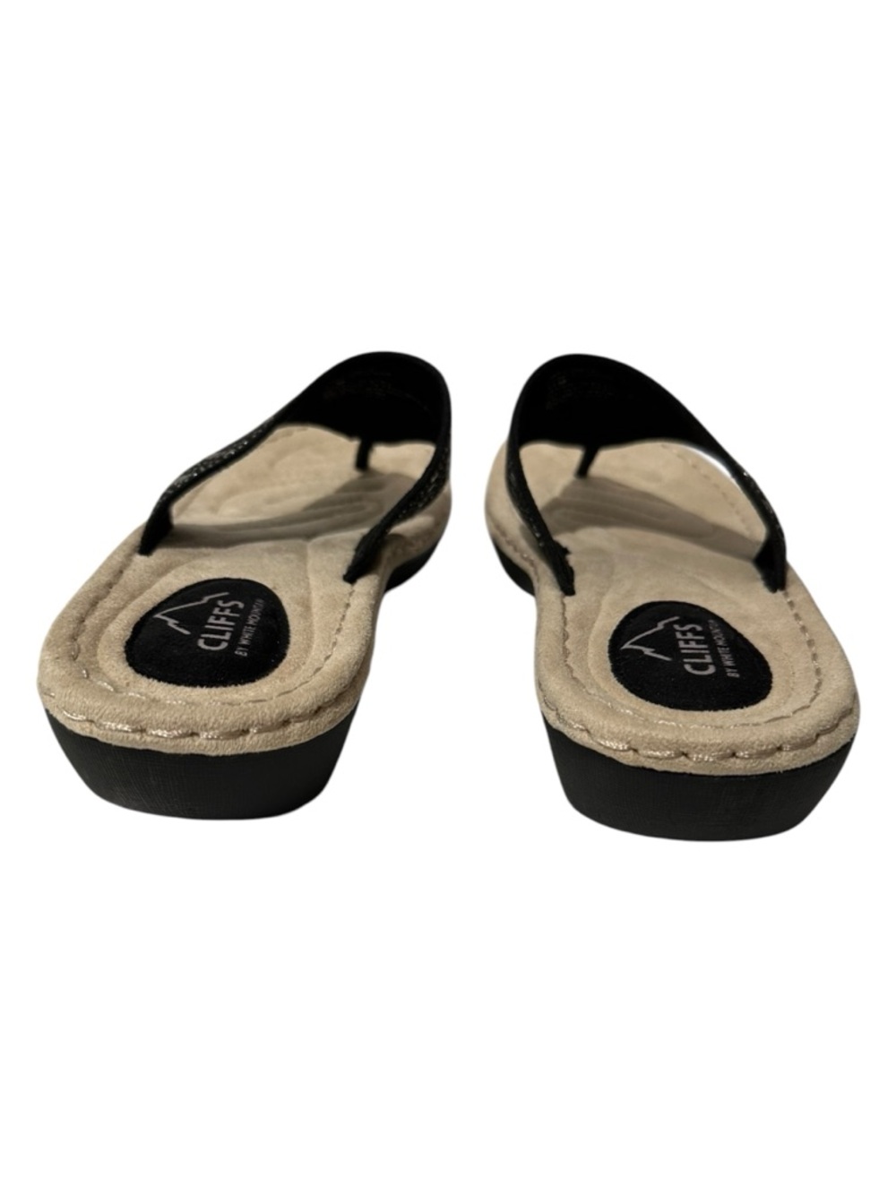 New in Box Cliffs by White Mountain Cienna Size 11 Women's Black Thong Sandals - Picture 6 of 8